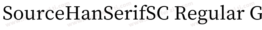 SourceHanSerifSC Regular GBpc EUC H字体转换